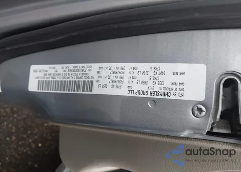 2014 Chrysler Town & Country Touring z USA, uszkodzony, nr VIN 2C4RC1BG6ER314618